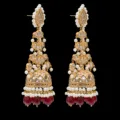 Ruby Kundan Jhumkas