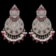 JBH-ER 1026 ( Price 5200 ) ( Silver plated, in Garnet stones ) length 3.5 inches